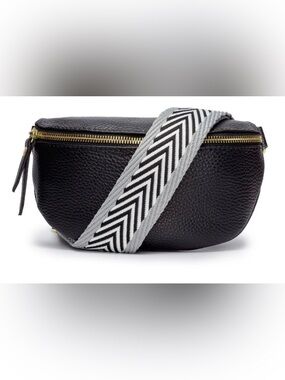 New Elie Beaumont Grey Chevron Detachable Strap (Bag not included)